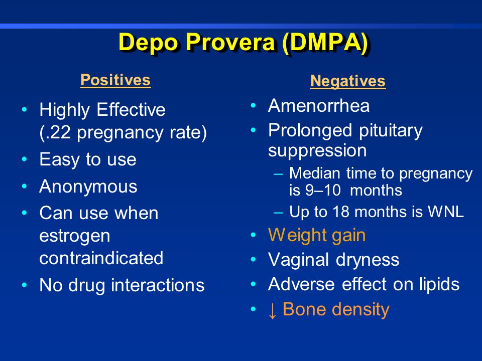 drugs that interact with depo provera